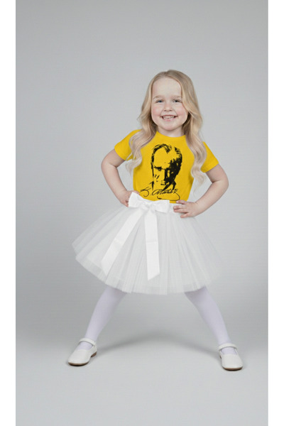 NACAR STORE Girl's 23 April 29 October Performance Outfit Costume Short Sleev...