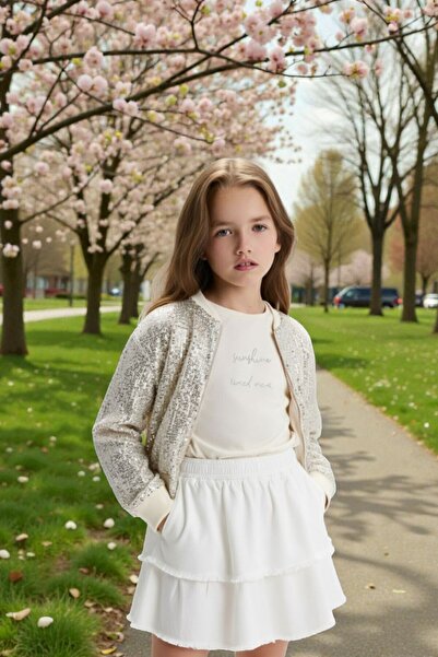 Ugly Duck SET TRIPLU DE FUSTE PENTRU VÂRSTA 8-14 ANI - CREM