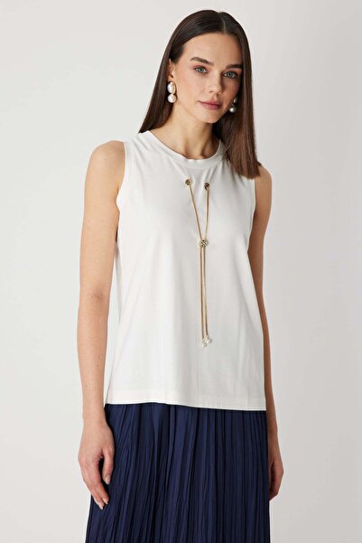 ON Αμάνικη μπλούζα με αξεσουάρ αλυσίδας