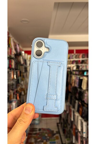 darkpower حافظة آيفون 16 من الجلد الأصلي بجودة A++ مع حامل للبطاقات باللون ال...