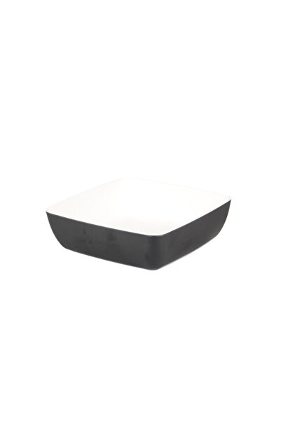 Globy Open Buffet Square Plate Black – 25.5×25.5×7.5 cm