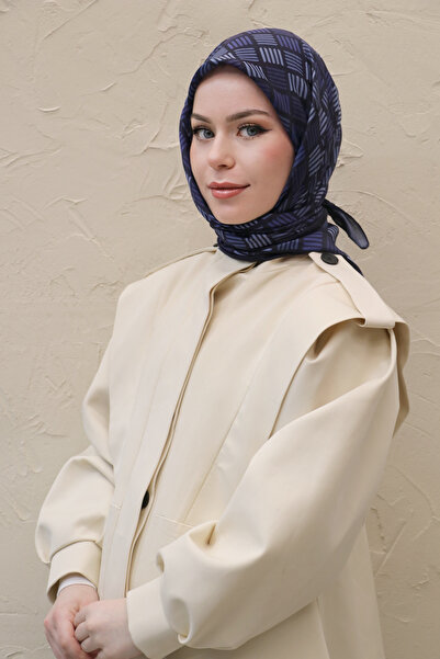 efdal şal eşarp Line Pattern Imported Cotton Scarf