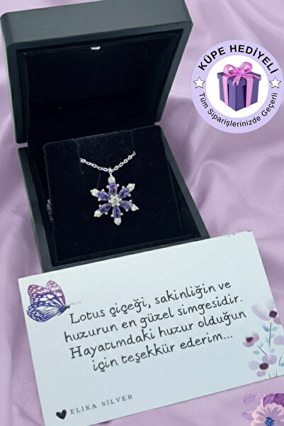 Exclusive Series Illuminated Gift Boxed Silver Plated Custom Design Love Lotus Flower Necklace