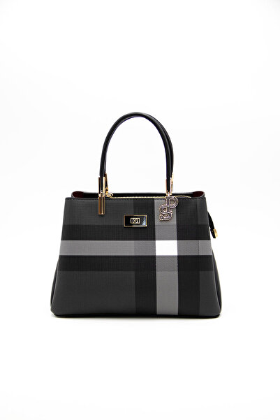 Silver Polo Women's / Girls' Shoulder Bag 1098-42307 Bag M129 Black-Matte Black