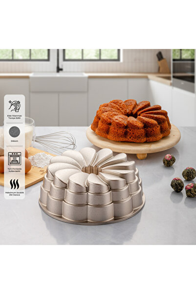 Emsan Rose Cast Iron Cake Mold 25 cm