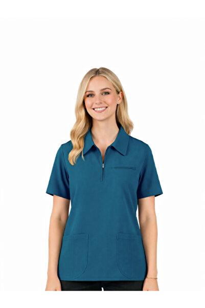 LITTE Single Top Lycra Unisex Doctor and Nurse Surgical Jersey Petrol Green |...