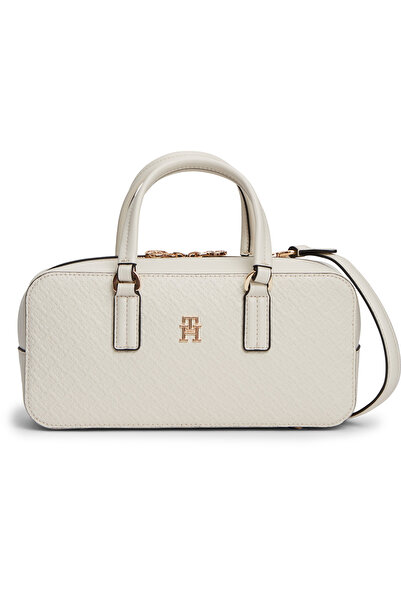 Tommy Hilfiger Th Günlük Cross Mono Beige Women's Handbag