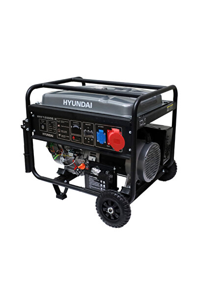 Hyundai HHY12000E-3 Trifaze Benzinli Jeneratör 10 kW 380V Marşlı 27L Bakır Sargı