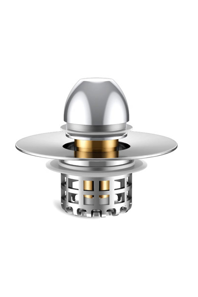 Dotail Professional sink plug, drain, pop-up filter, anti-clogging, 3 cm - 4....