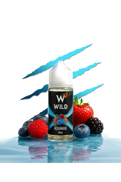 WILD Aquaman - Premium Likit Aroma 30 ml - Yaban Mersini, Ahududu, Frambuaz, ...
