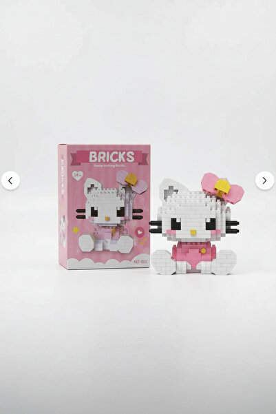 Gökyüzü ışığı Hello Kitty Mini Figür Blok Seti - 3D Puzzle Eğitici Oyuncak - ...