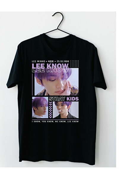 barsdepo LEE KNOW Baskılı Tişört, PREMIUM Kalite Unisex Çocuk / Yetişkin (Süp...