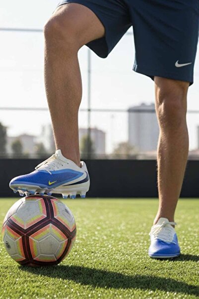 Nike Phantom 6 Semi Pro White-Blue Football Boots - Artificial Grass-Turf-Fie...