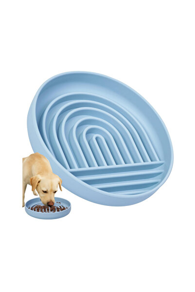 Dotail Happilax dog bowl, silicone, 18x4 cm, anti-gulping, stimulates digesti...