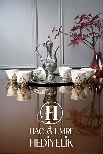 Hac Umre Hediyelik Zemzem Seti | Zemzem Takımı | 9 Parça Bakır Zemzem Tepsisi...