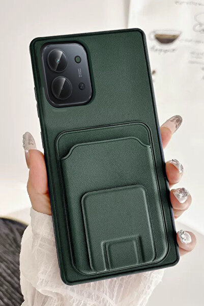 Nezih Case Redmi 15C Compatible Leather-Look Stylish Soft Case with Card Comp...