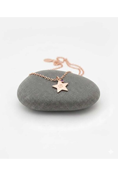 Shiny Jewellery Offical 925 Ayar Gümüş Yıldız Kolye Kişiye Özel Tasarım 3 Ren...
