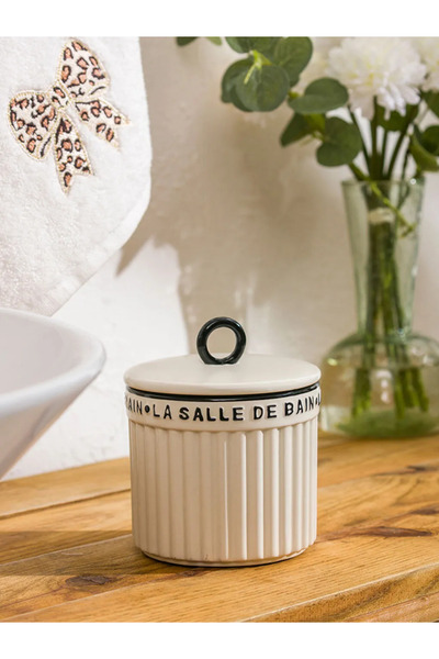 LC Waikiki Lcw Home Mixed Printed Ceramic Storage Container 14 cm