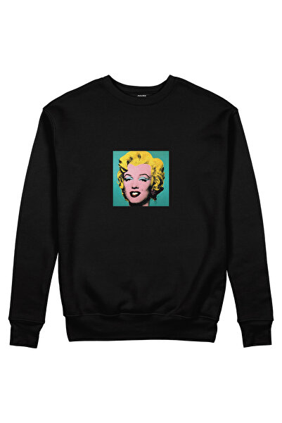 The Lucid Lab Andy Warhol / Marilyn Monroe Blue Sweatshirt - Black