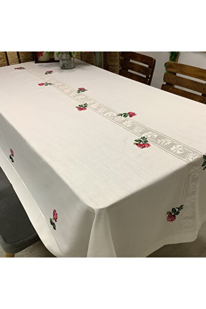 OYA home Lace & Ribbon Tablecloth -160*260 cm