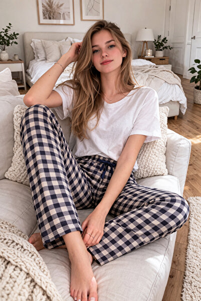 Remsa Mayo Women's Viscose Fabric Combed Cotton Single Pajama Bottom 19 Mink