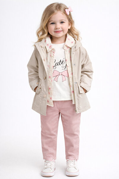 ecoo kids SET PENTRU FETE 1-4 ANI CU BLUZĂ, JACHETĂ ȘI PANTALONI