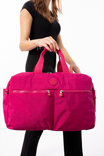 KIRASE Unisex Large Clinker Fabric Waterproof Long Strap Travel and Sports Ba...