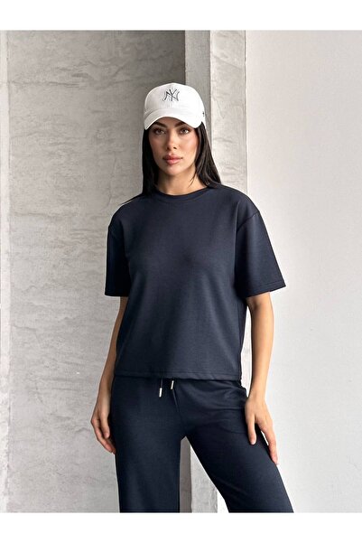 LAMİFUSTORE Women's Modal Fabric Relaxed Cut Tracksuit Set