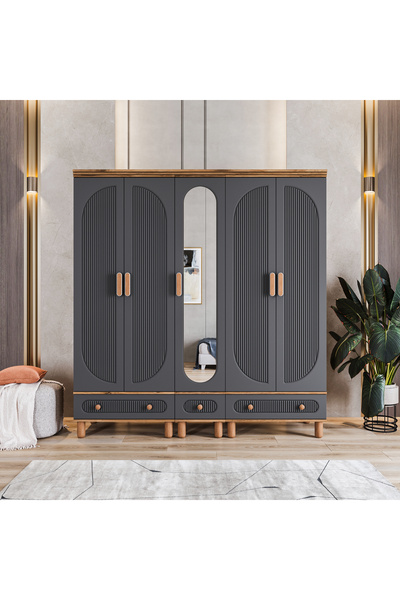 Velmo‏‎ Velmo Barrel 5 Kapaklı Gardırop