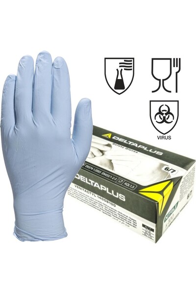 Delta Plus Venitactyl V1400B100 Nitrile Powder-Free Disposable Gloves