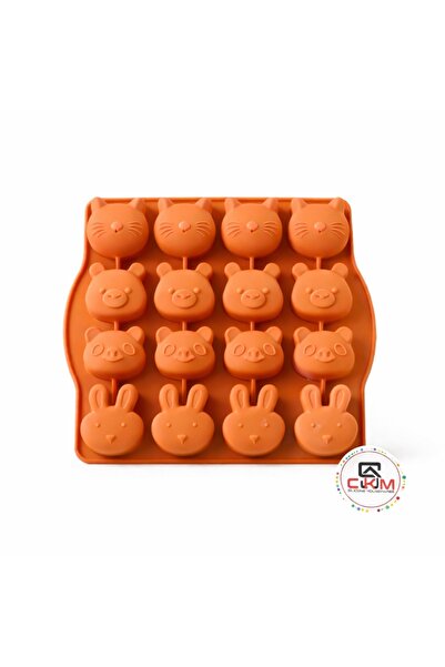 CKM silikon 12-Compartment Silicone Mold with Animal Figures – for Chocolate,...