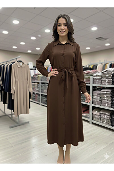 sarıdağ Hijab Terricot Cotton Dress