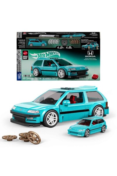 HOT WHEELS Mattel Brick Shop Custom '90 Honda Civic EF JHF62