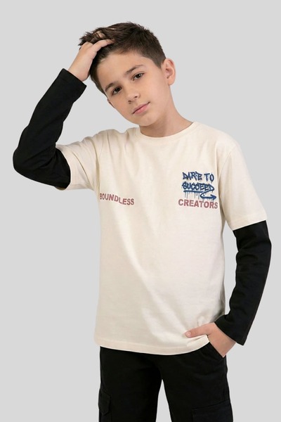 ww waka waka kids store Φούτερ για αγόρια με στάμπα  "Boundless Creators " σε...