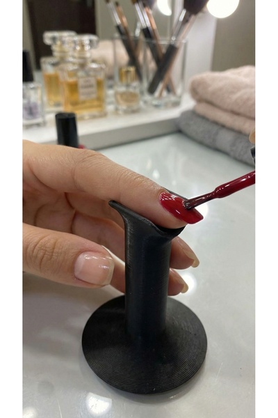 Marmoris Concept Ergonomik Oje Sürme Standı ve Parmak Sabitleyici Aparat - Siyah