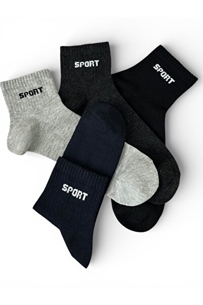 Çorabistaan 4 Çift Çok Renkli Yüksek Kalite Erkek Kısa Konç Spor Çorap Sport