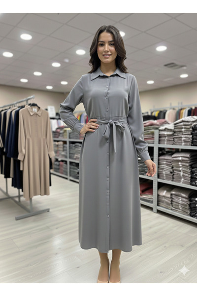 sarıdağ Hijab Terricot Cotton Dress