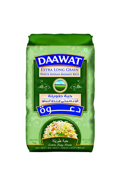 Daawat Extra long Grain White Indian Biryani Basmati Rice - 1 Kg