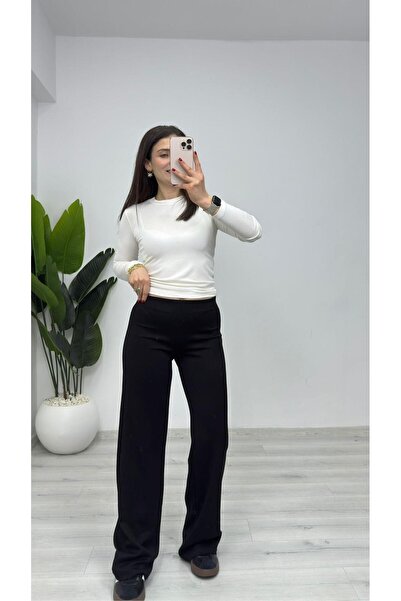 TUNAM BUTİK 1101 Modal Hiking Pants Black