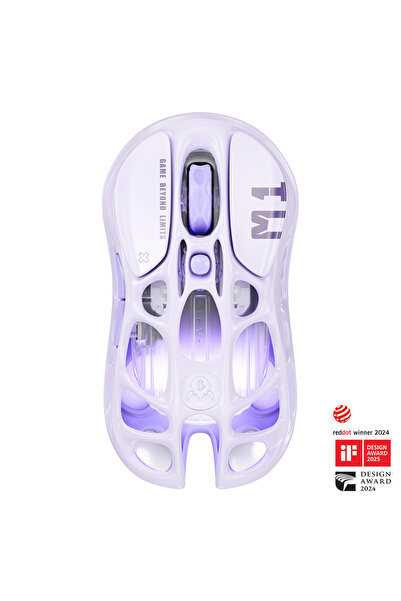 Gravastar Mercury M1 Pro RGB 26.000 DPI Optik Gaming Mouse, Kablosuz, Lavende...