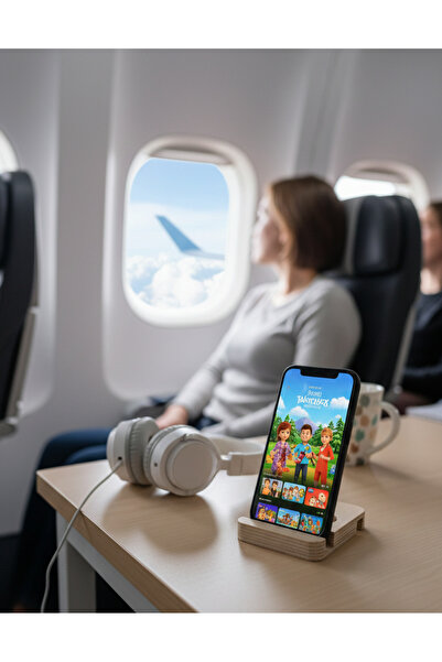 MONTETOYS حامل هاتف وجهاز لوحي من خشب الزان الطبيعي - حامل آيباد لسطح المكتب ...