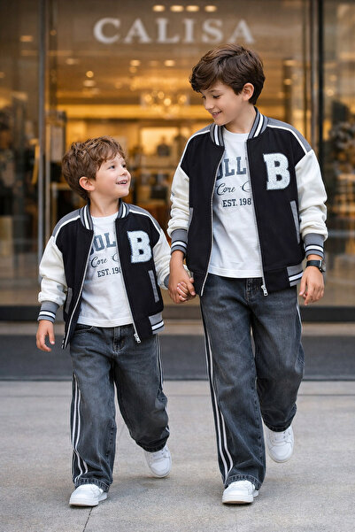 CALİSA Boy's Cool 3-Piece College Jacket and Jean Pants Combination |   5-14 ...