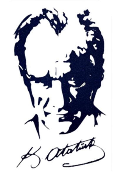 Attach MGZS-1881 YARI KALICI KEMAL ATATÜRK PORTRE İMZA DESEN DÖVME-TATTO