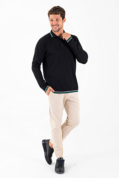 JB John Borners Men's 100% Cotton Slim Fit Chino Pants Cream - 4200