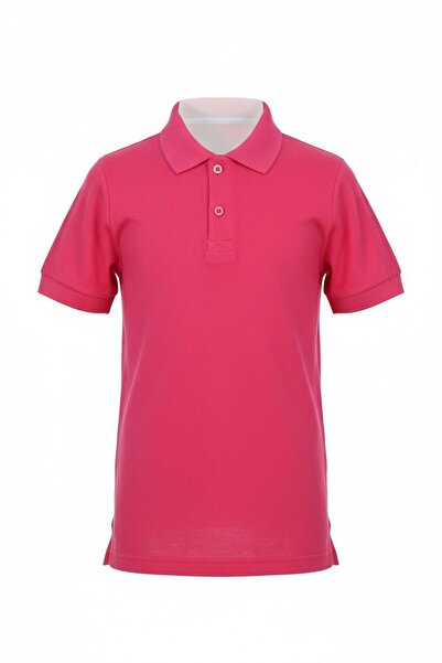 Astra Plus Unisex Παιδικό Μπλουζάκι με Κοντό Μανίκι και Γιακά Πόλο σε Ροζ Χρώ...