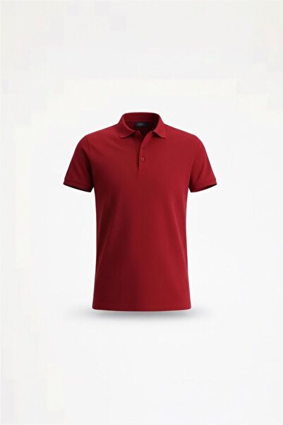 Zeta Group Unisex Παιδικό μπλουζάκι με κοντό μανίκι και γιακά πόλο σε μπορντό...