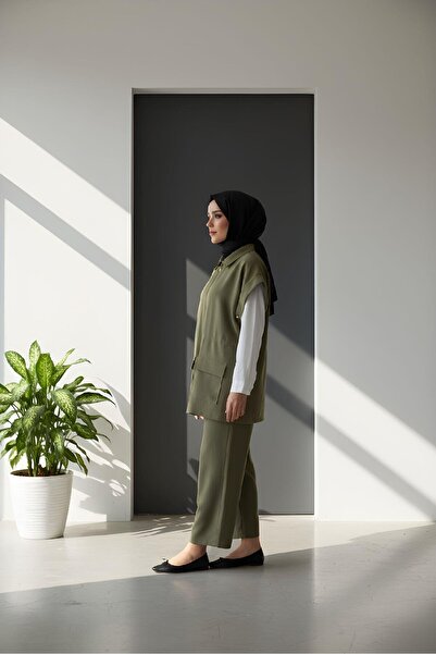 Armine Yelekli Takım-Haki