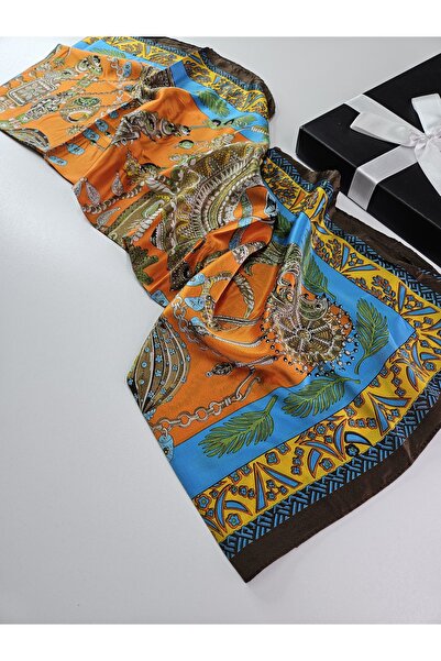 tomrisboutique Luxury Voile Silk Shawl Hijab Foulard Scarf Shawl H Pattern 70...