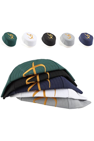 BERAT طاقية صلاة مطرزة من إيليف فاف - لون أبيض - 12 قطعة - مقاسات متنوعة - طا...