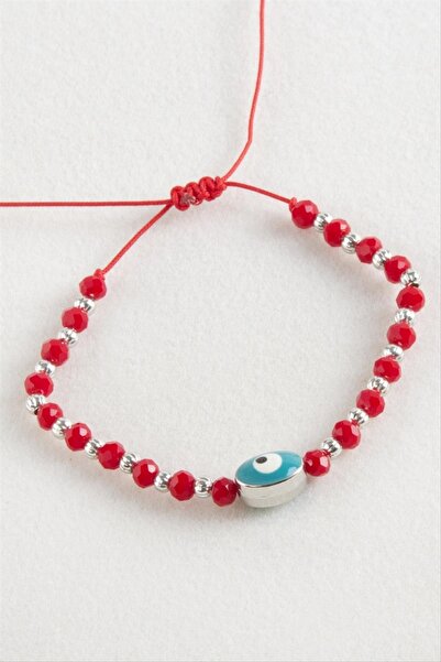 ZERO LAND سوار STOROZAL بيضاوي الشكل من خيط المكرامية الكريستالي 1 سم (142624...